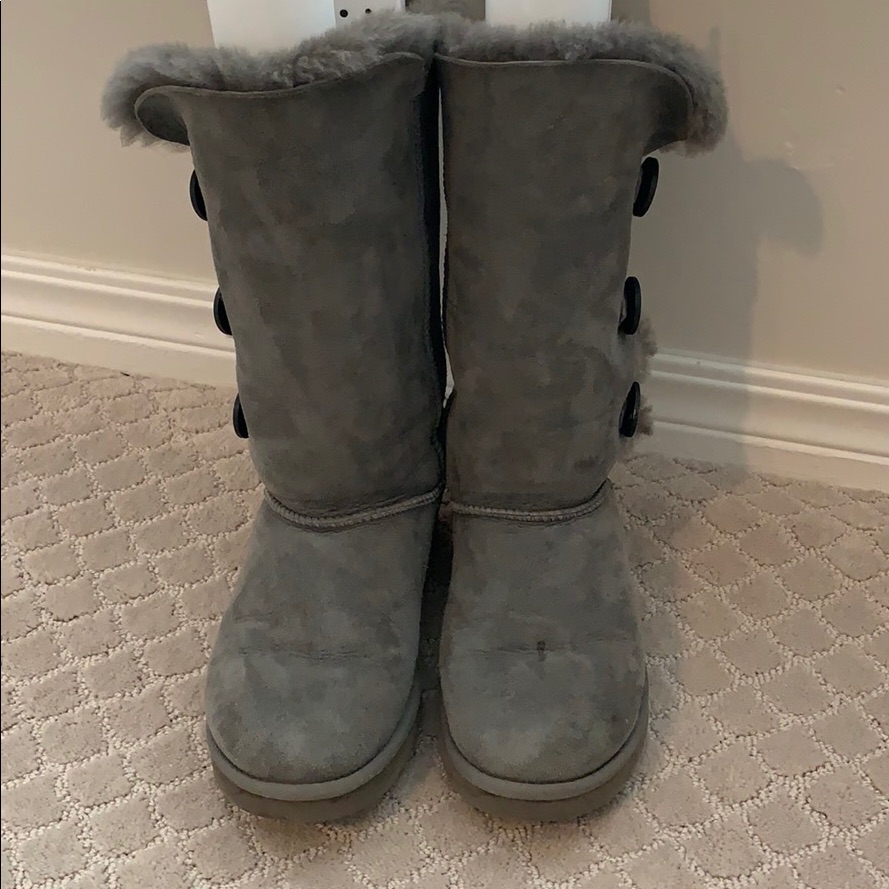 Ugh Grey Bailey Button Boot